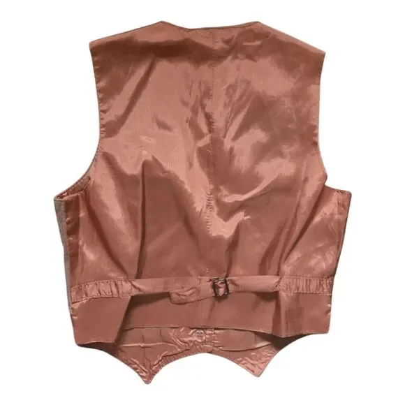 Vintage FRANÇOIS MOREAU Brown Suede Button Front Vest - 3 - Picture 4 of 6